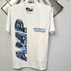 AMP White Graphic T-Shirt